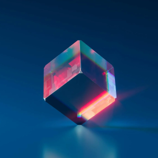 glass cube image